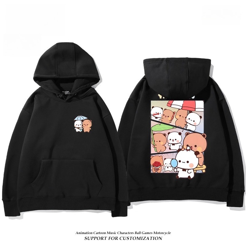 一二布布新款 親子情侶男女連帽衛衣