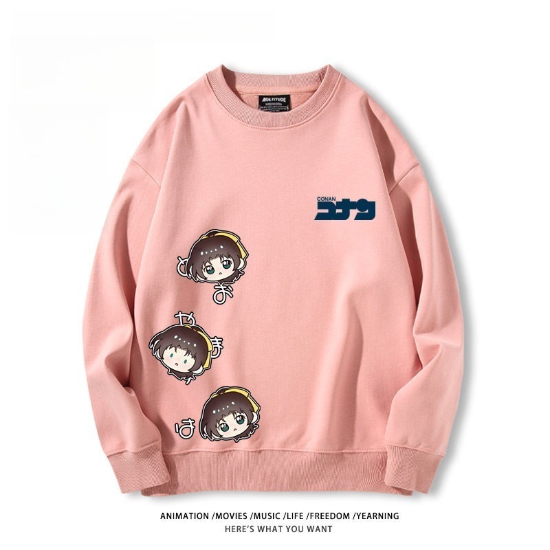 名偵探柯南 聯名親子情侶裝 圓領長袖