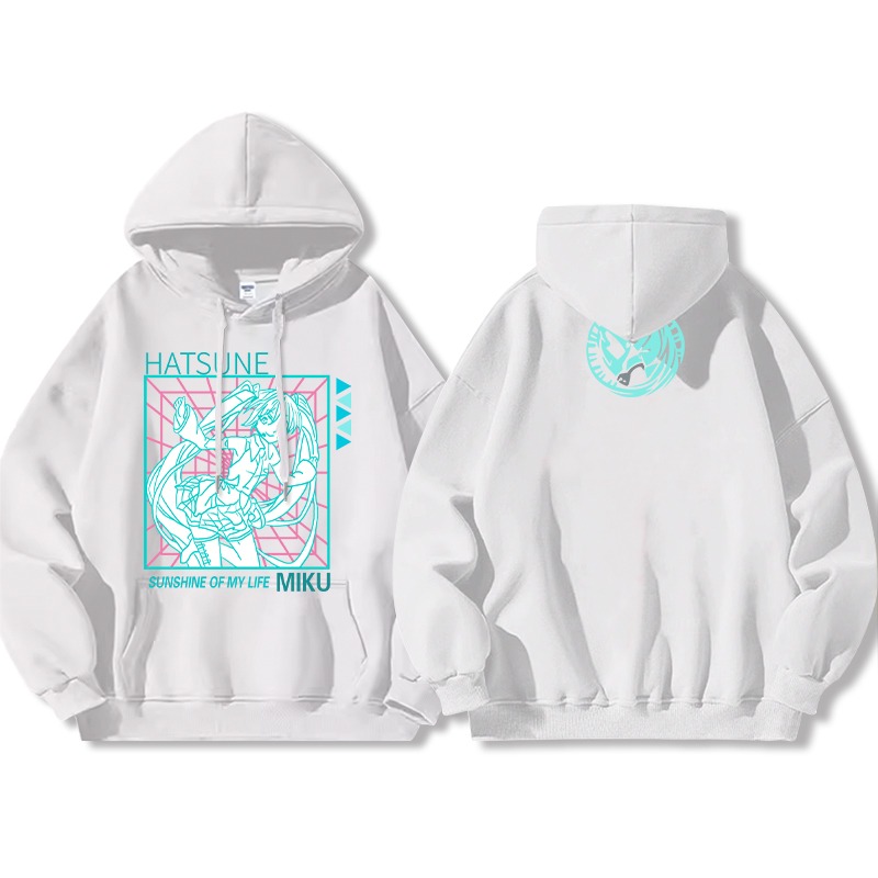 初音未來 聯名衛衣2025秋冬新款 親子情侶裝連帽衛衣