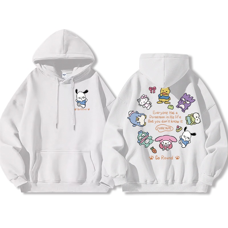 三麗鷗 聯名衛衣2025秋冬新款親子情侶裝連帽衛衣