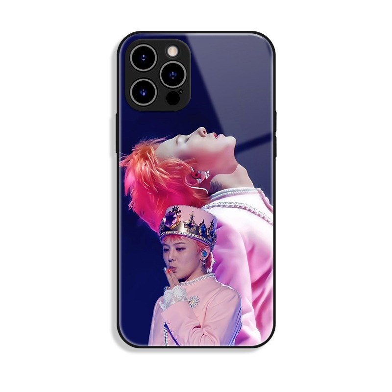 GD權志龍新款高清全包防摔玻璃殼