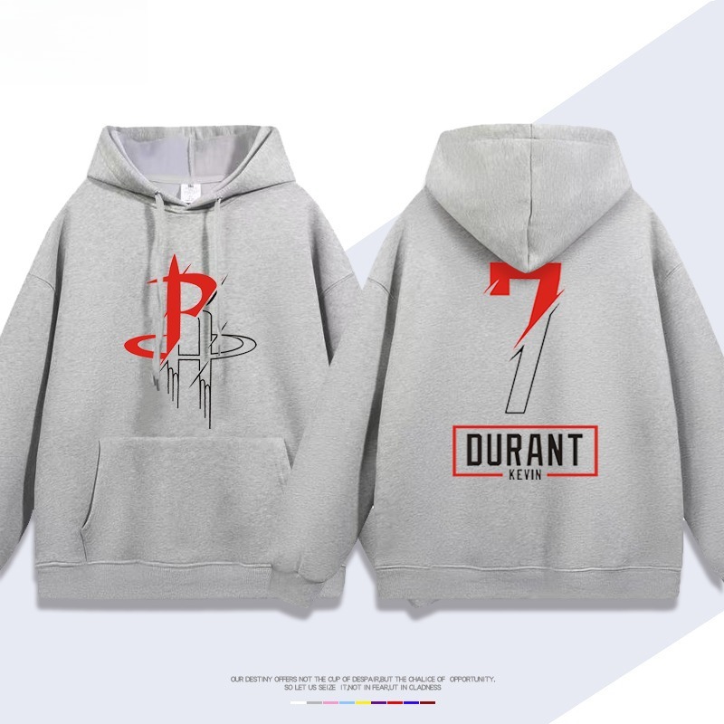 火箭隊杜蘭特7號 聯名衛衣2026秋冬新款 親子情侶裝連帽衛衣