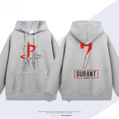 火箭隊杜蘭特7號 聯名衛衣2026秋冬新款 親子情侶裝連帽衛衣