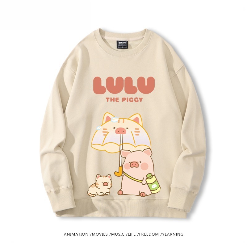 LuLu豬 聯名親子情侶裝 圓領長袖