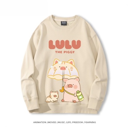 LuLu豬 聯名親子情侶裝 圓領長袖