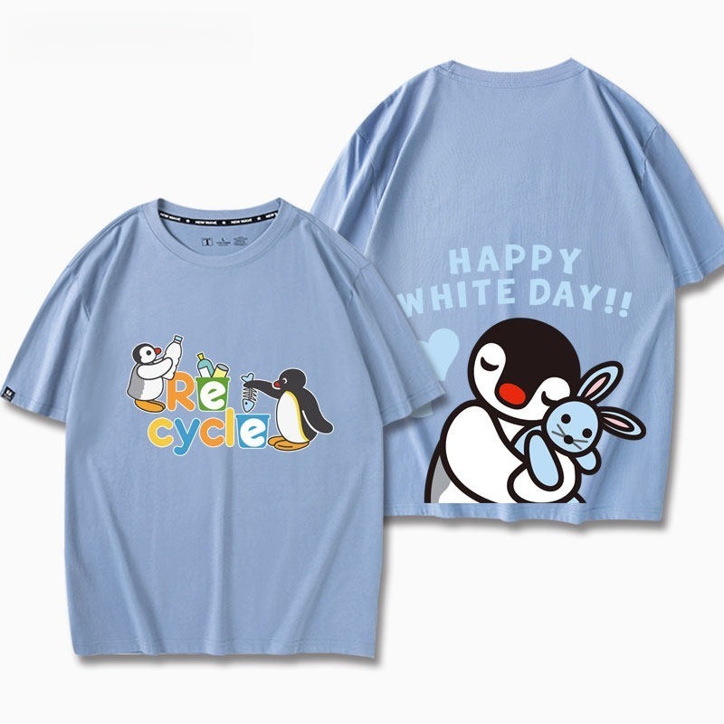 企鵝家族Pingu 印花短袖T恤
