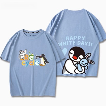 企鵝家族Pingu 印花短袖T恤