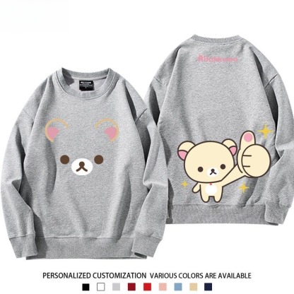 日系拉拉熊 聯名親子情侶裝 圓領長袖