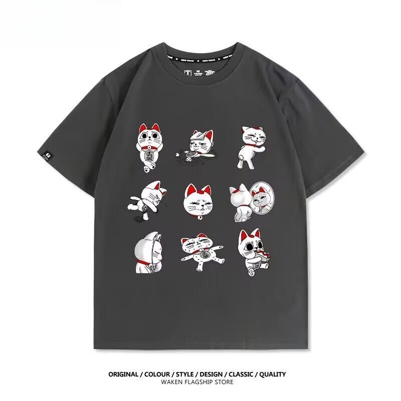 膽大黨 2026親子情侶男女同款 印花短袖T恤