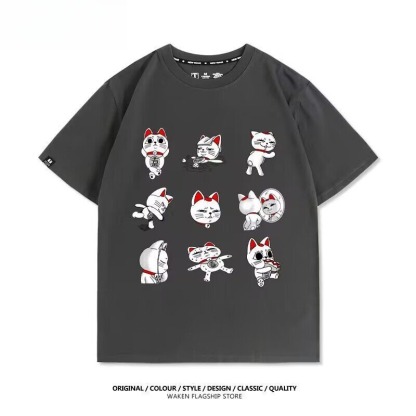 膽大黨 2026親子情侶男女同款 印花短袖T恤