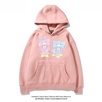 雙子星little twinstars新款 親子情侶男女連帽衛衣