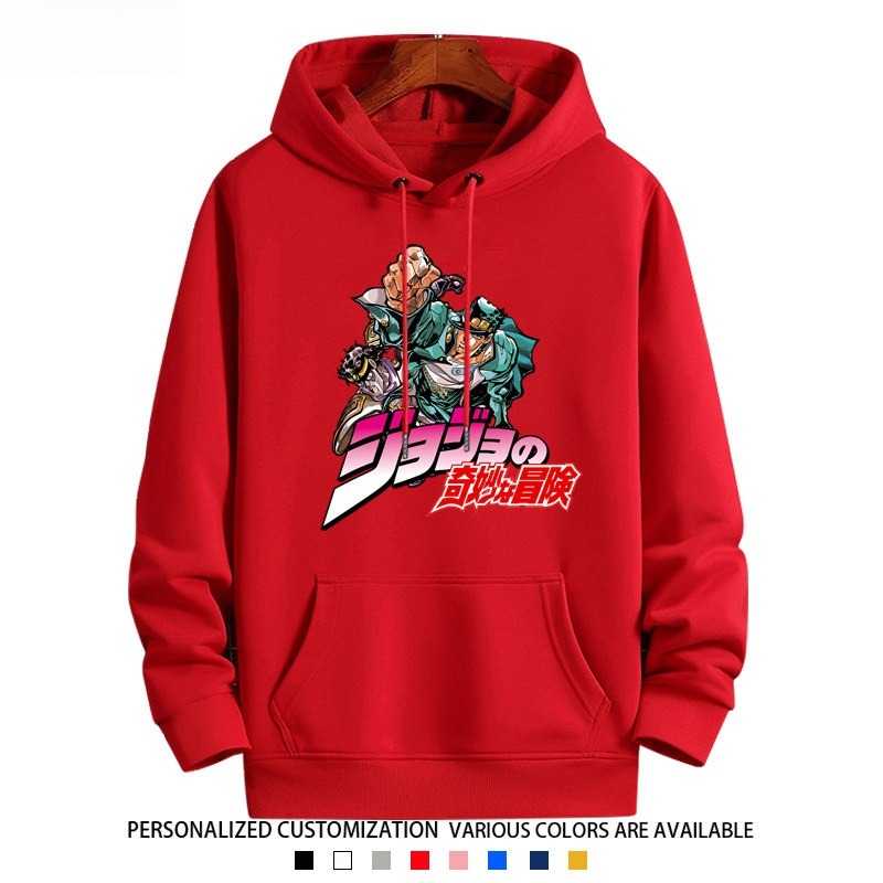 JOJO的奇妙冒險衛衣新款 親子情侶裝連帽衛衣