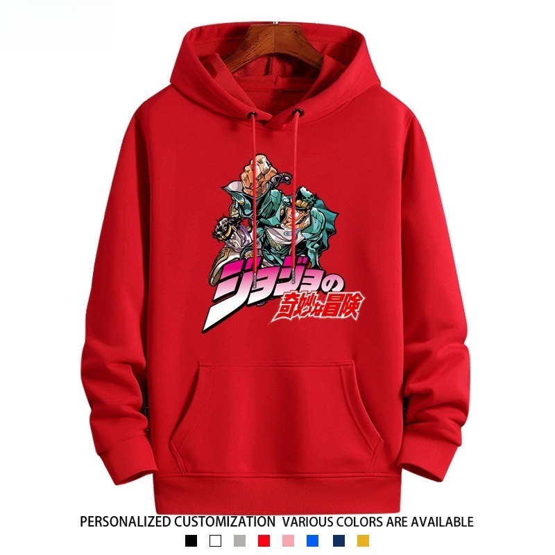 JOJO的奇妙冒險衛衣新款 親子情侶裝連帽衛衣