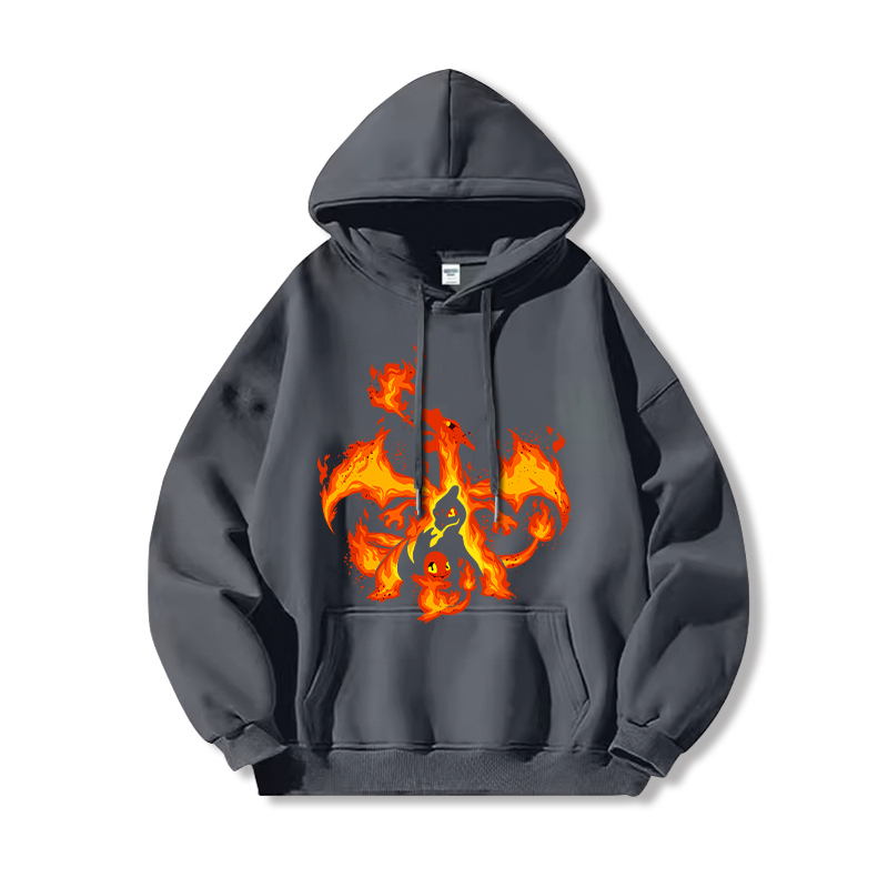 寶可夢 聯名衛衣2024秋冬新款親子情侶裝薄絨款連帽衛衣