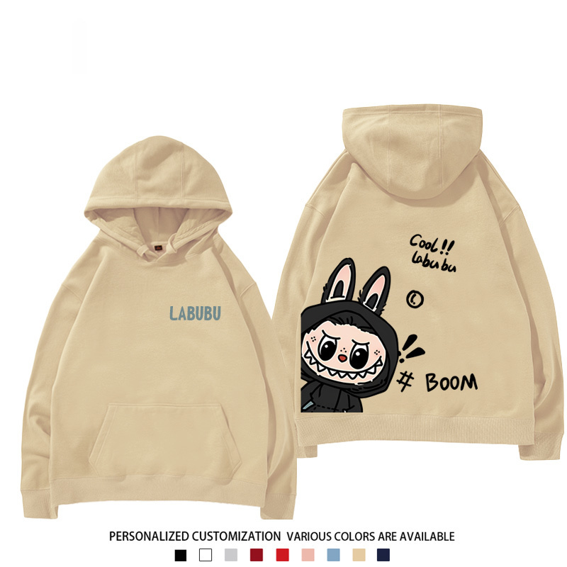 labubu新款 寬鬆百搭 秋冬款 寬鬆連帽衛衣