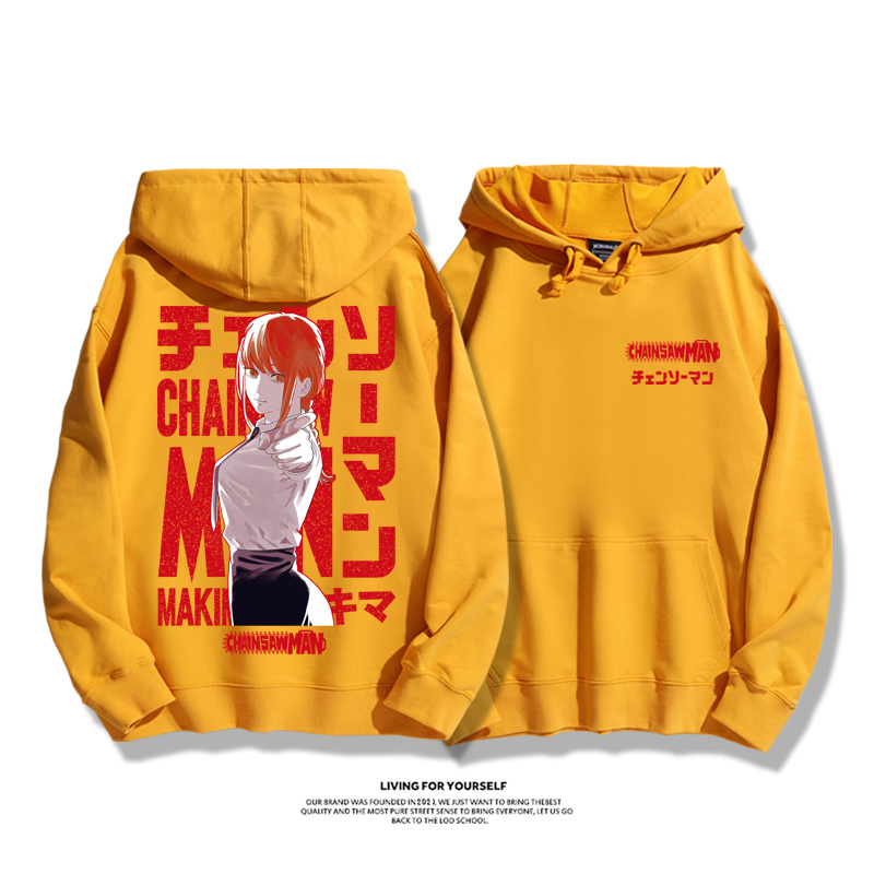 鏈鋸人新款 親子情侶男女款連帽衛衣