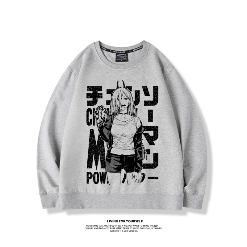 鏈鋸人帕瓦2023親子情侶裝 圓領長袖