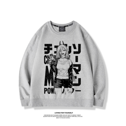 鏈鋸人帕瓦2023親子情侶裝 圓領長袖