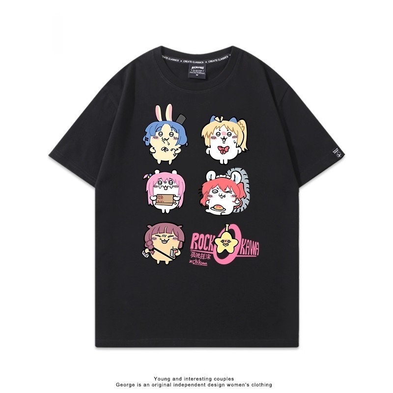 Chiikawa 2025親子情侶男女同款 印花短袖T恤
