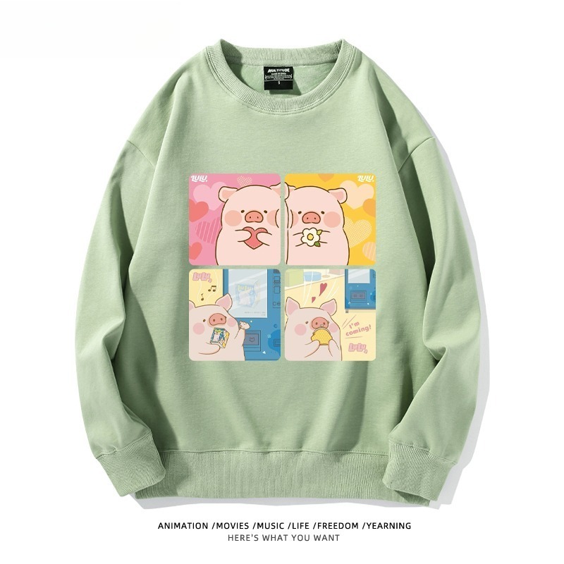 LuLu豬 聯名親子情侶裝 圓領長袖