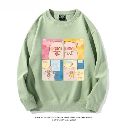 LuLu豬 聯名親子情侶裝 圓領長袖