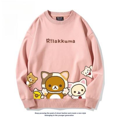 日系拉拉熊 聯名親子情侶裝 圓領長袖