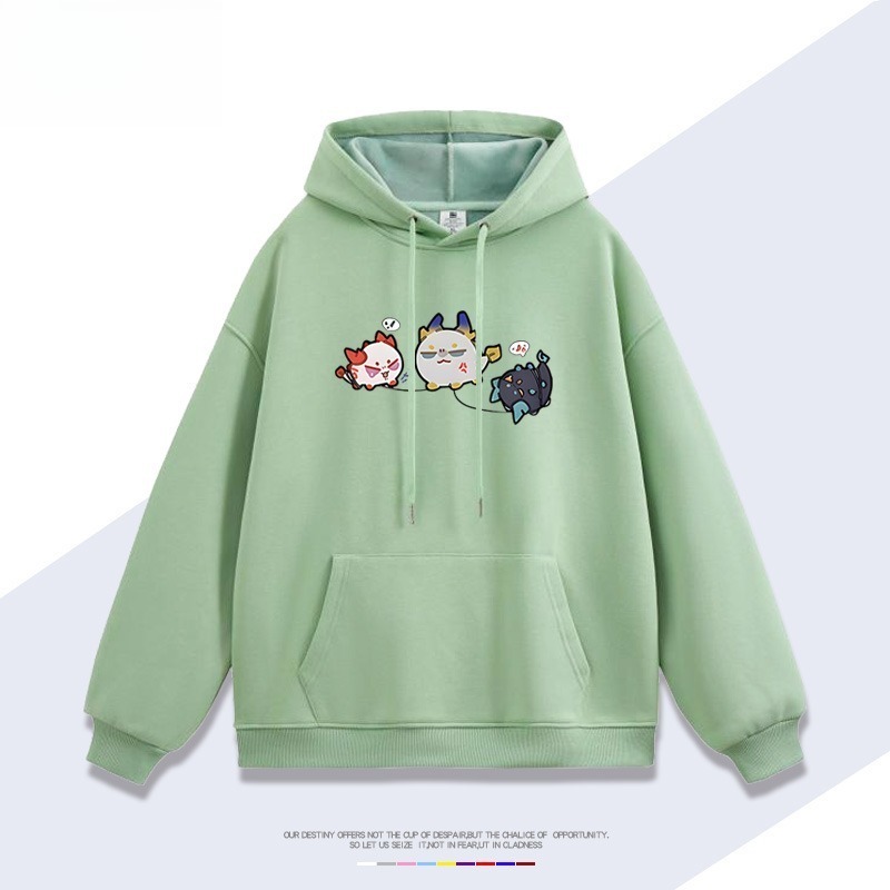 明日方舟龍泡泡新款 親子情侶男女連帽衛衣