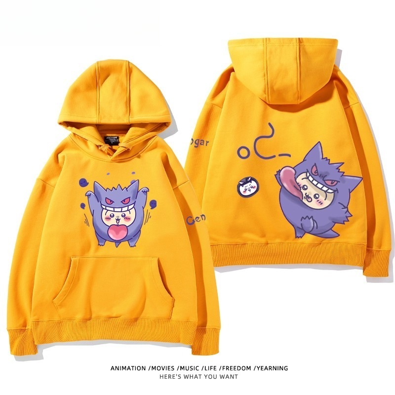 chiikawa X 寶可夢系列 聯名衛衣2025秋冬新款 親子情侶裝連帽衛衣