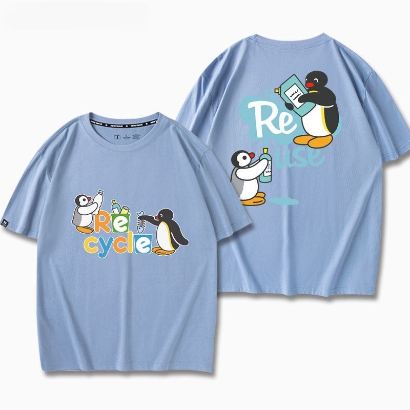 企鵝家族Pingu 印花短袖T恤