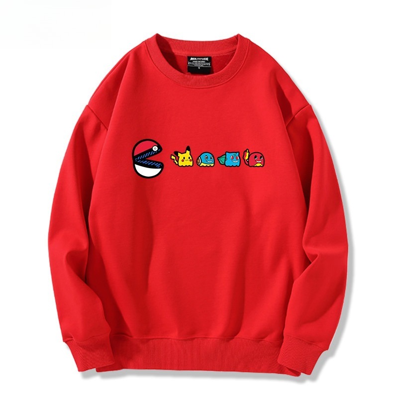 精靈寶可夢星之卡比 聯名親子情侶裝 圓領長袖