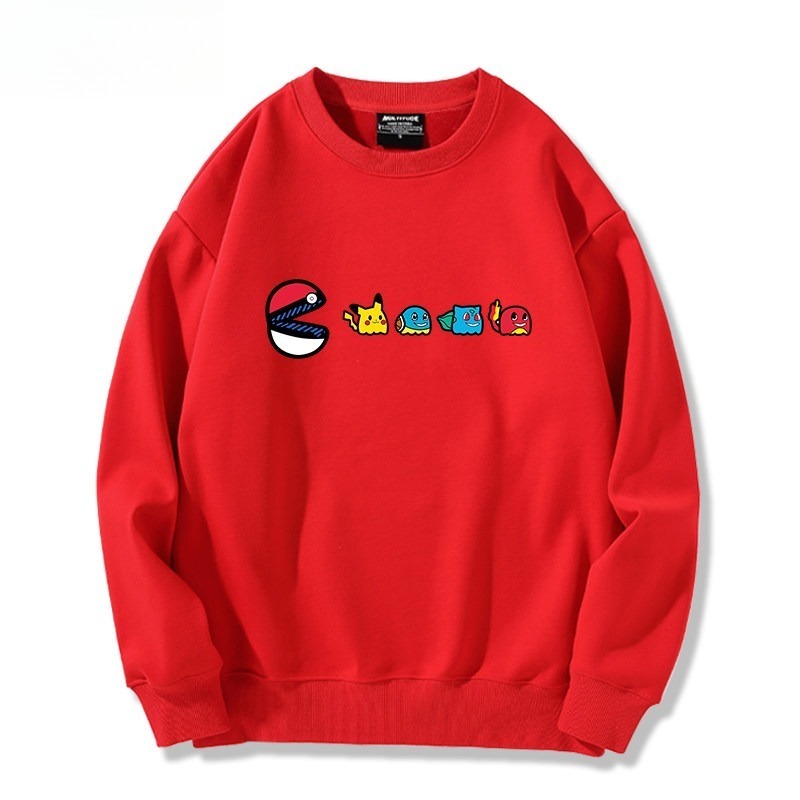 精靈寶可夢星之卡比 聯名親子情侶裝 圓領長袖