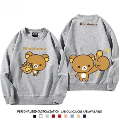 日系拉拉熊 聯名親子情侶裝 圓領長袖