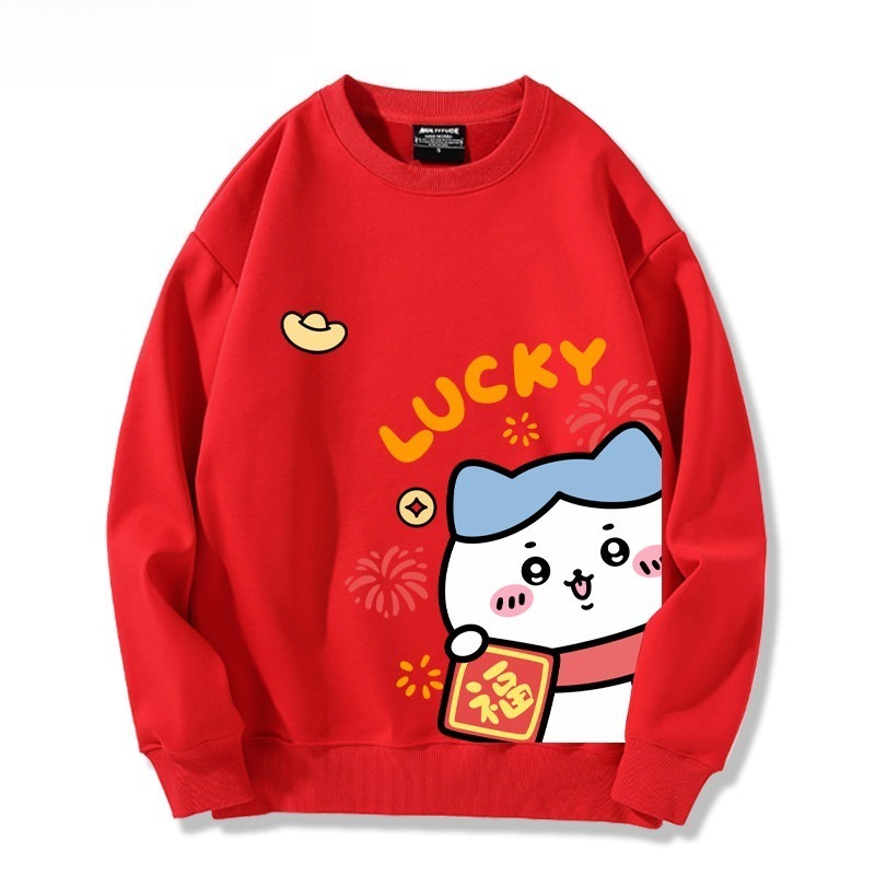 Chiikawa 聯名親子情侶裝 圓領長袖