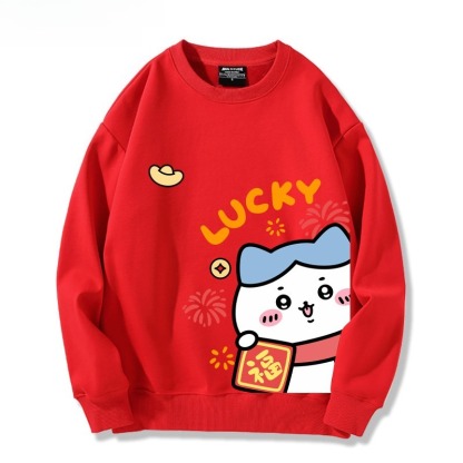 Chiikawa 聯名親子情侶裝 圓領長袖