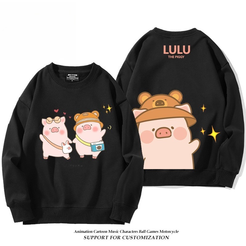LuLu豬 聯名親子情侶裝 圓領長袖