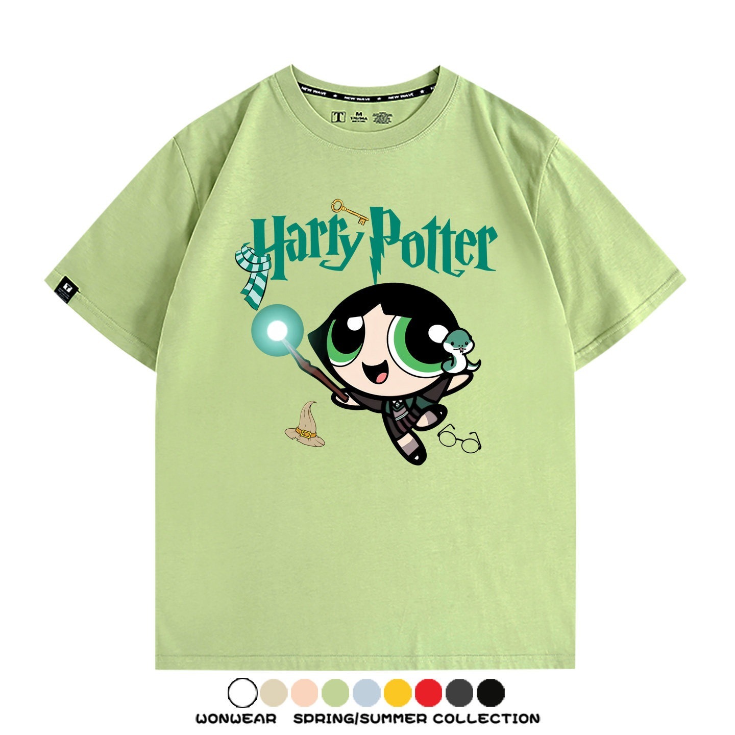 飛天小女警 X Harry Potter周邊 印花短袖T恤