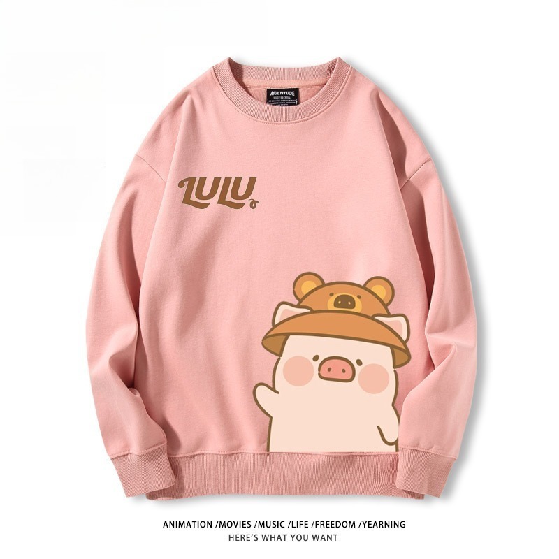 LuLu豬 聯名親子情侶裝 圓領長袖