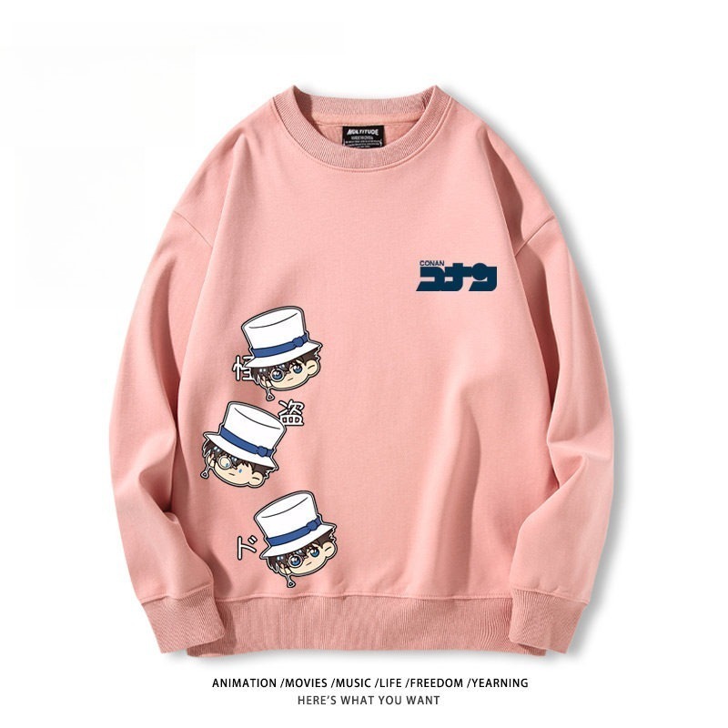 名偵探柯南 聯名親子情侶裝 圓領長袖