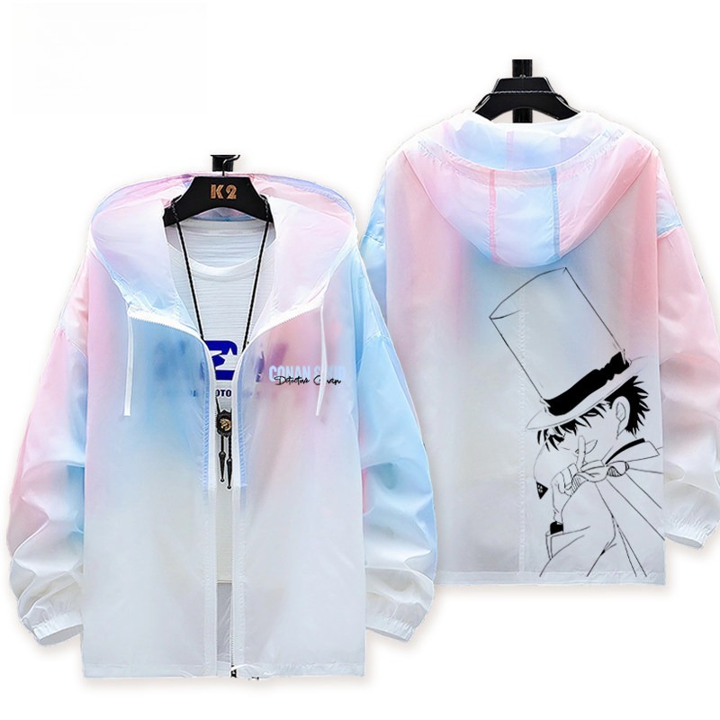 名偵探柯南 輕薄透氣漸變防曬衣外套