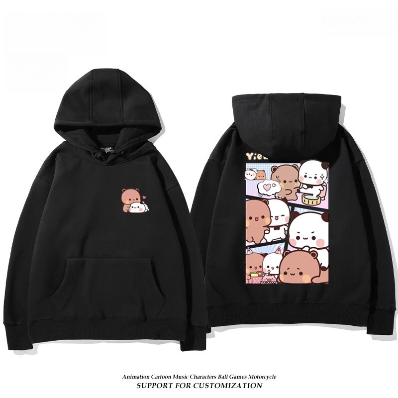 一二布布新款 親子情侶男女連帽衛衣