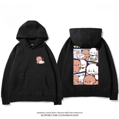 一二布布新款 親子情侶男女連帽衛衣