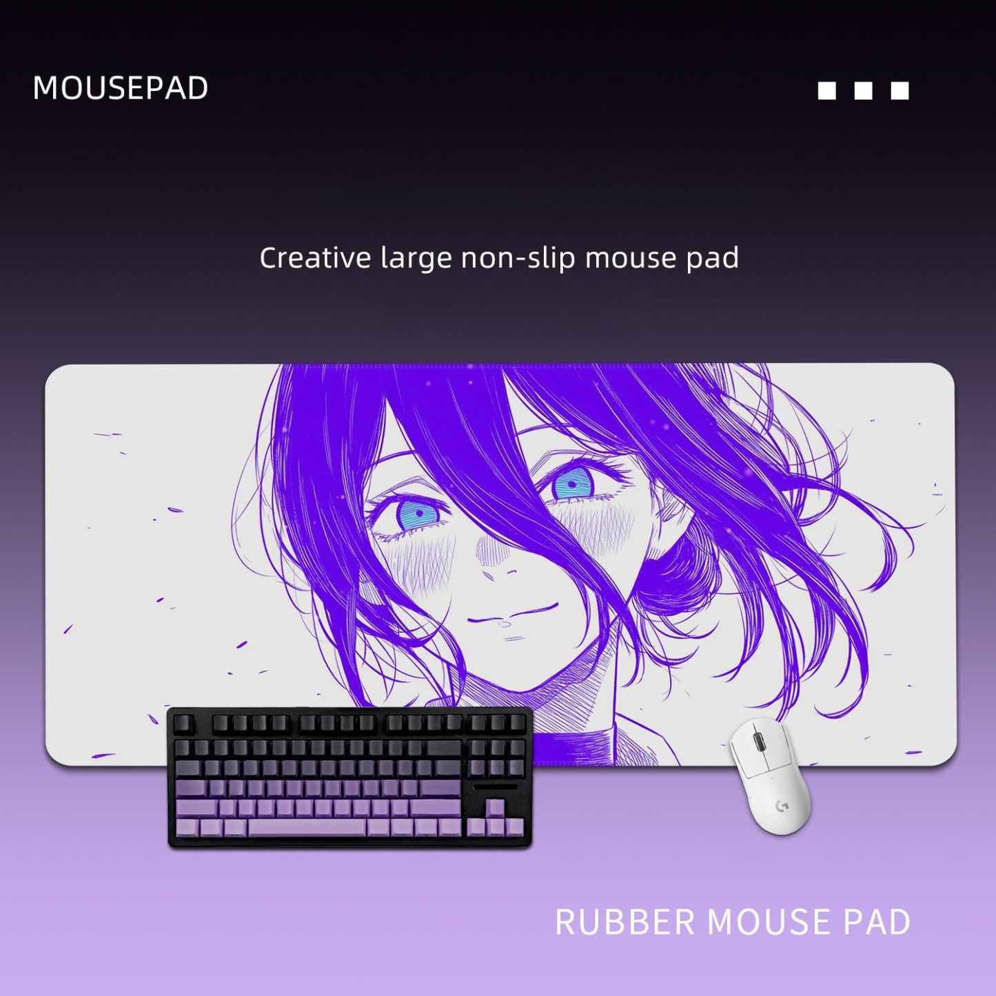 鏈鋸人蕾塞 主題桌墊 布質滑鼠墊