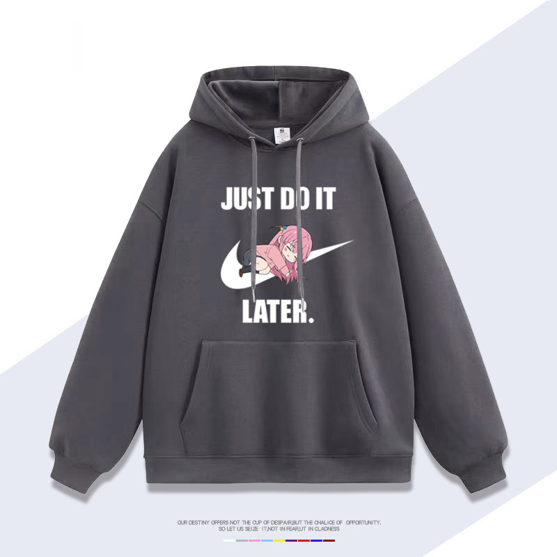 孤獨搖滾 聯名衛衣2024秋冬新款親子情侶裝薄絨款連帽衛衣