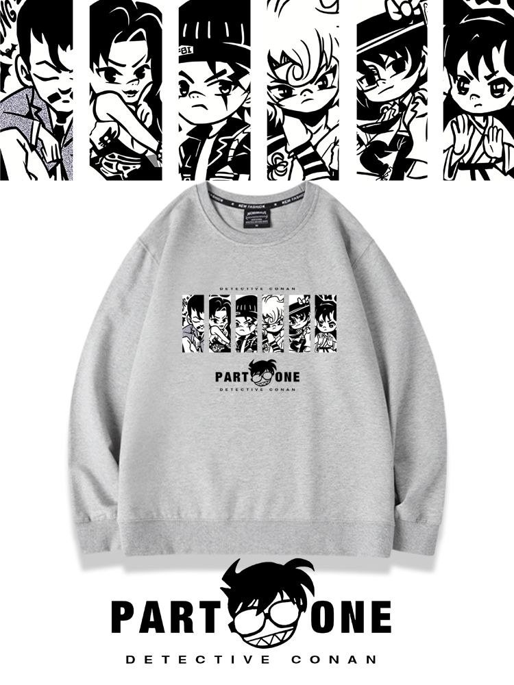 名偵探柯南2024親子情侶裝 圓領長袖