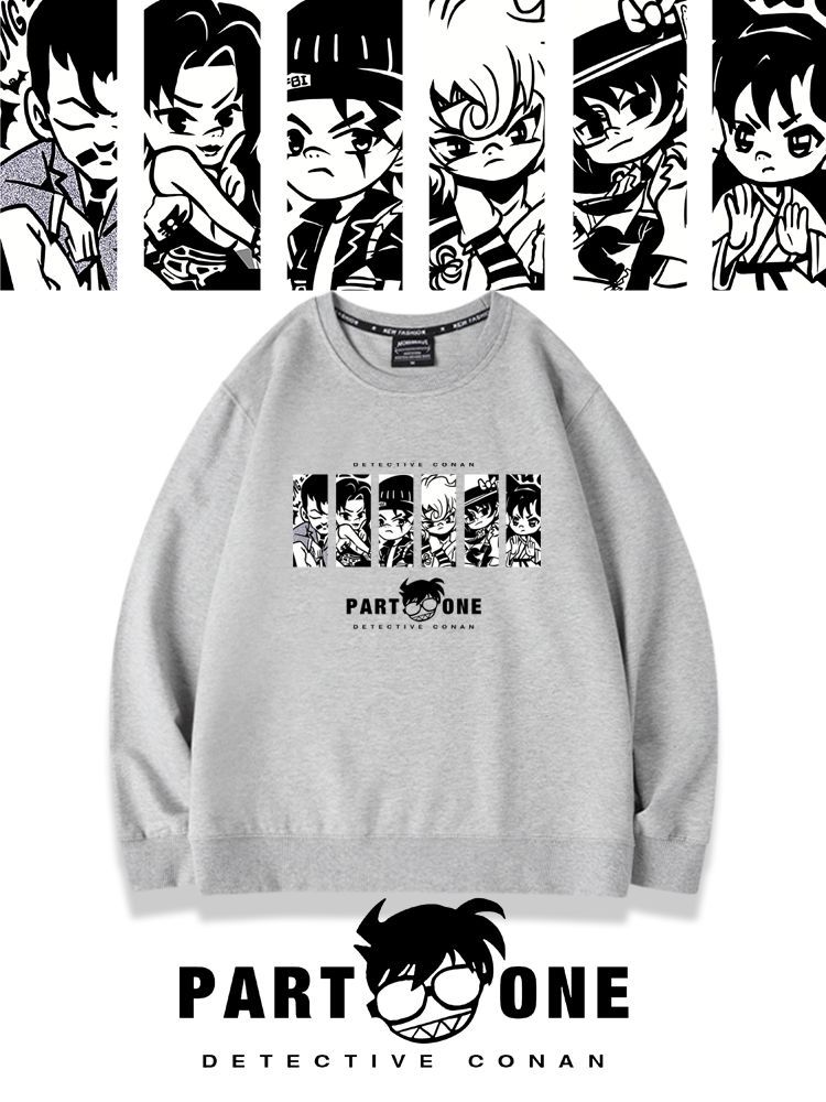 名偵探柯南2024親子情侶裝 圓領長袖