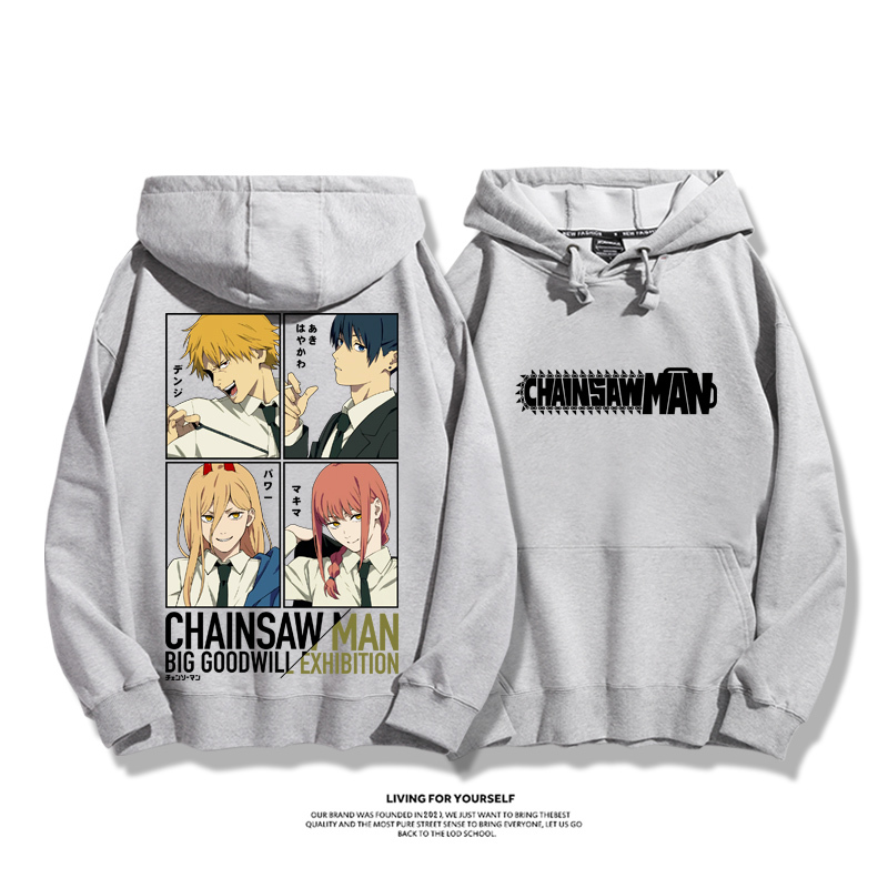 鏈鋸人新款 親子情侶男女款連帽衛衣