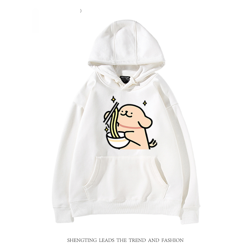 線條小狗 聯名衛衣2024秋冬新款親子情侶裝薄絨款連帽衛衣