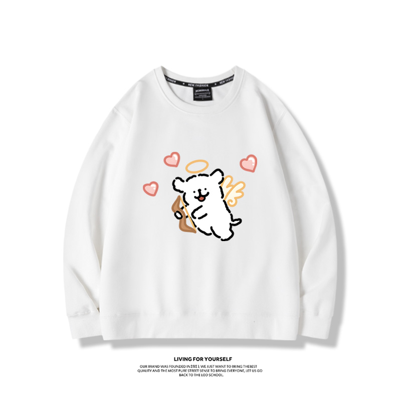 線條小狗2023親子情侶裝 圓領長袖-星夢cosplay