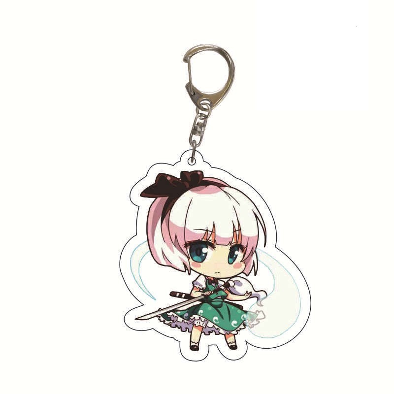 東方Project博麗靈夢神玉霧雨魔理八雲紫沙亞克力鑰匙扣周邊掛飾【單買三件起送】
