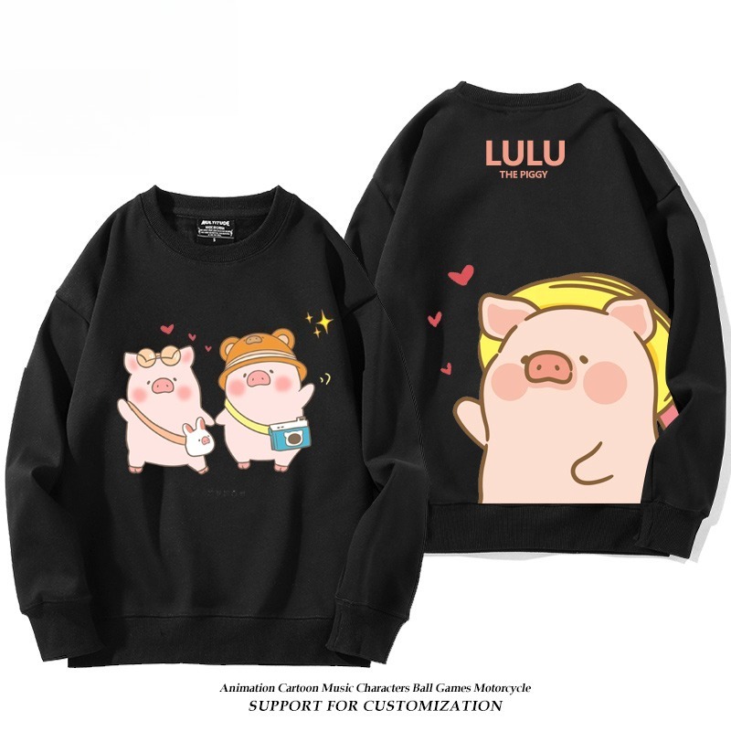 LuLu豬 聯名親子情侶裝 圓領長袖